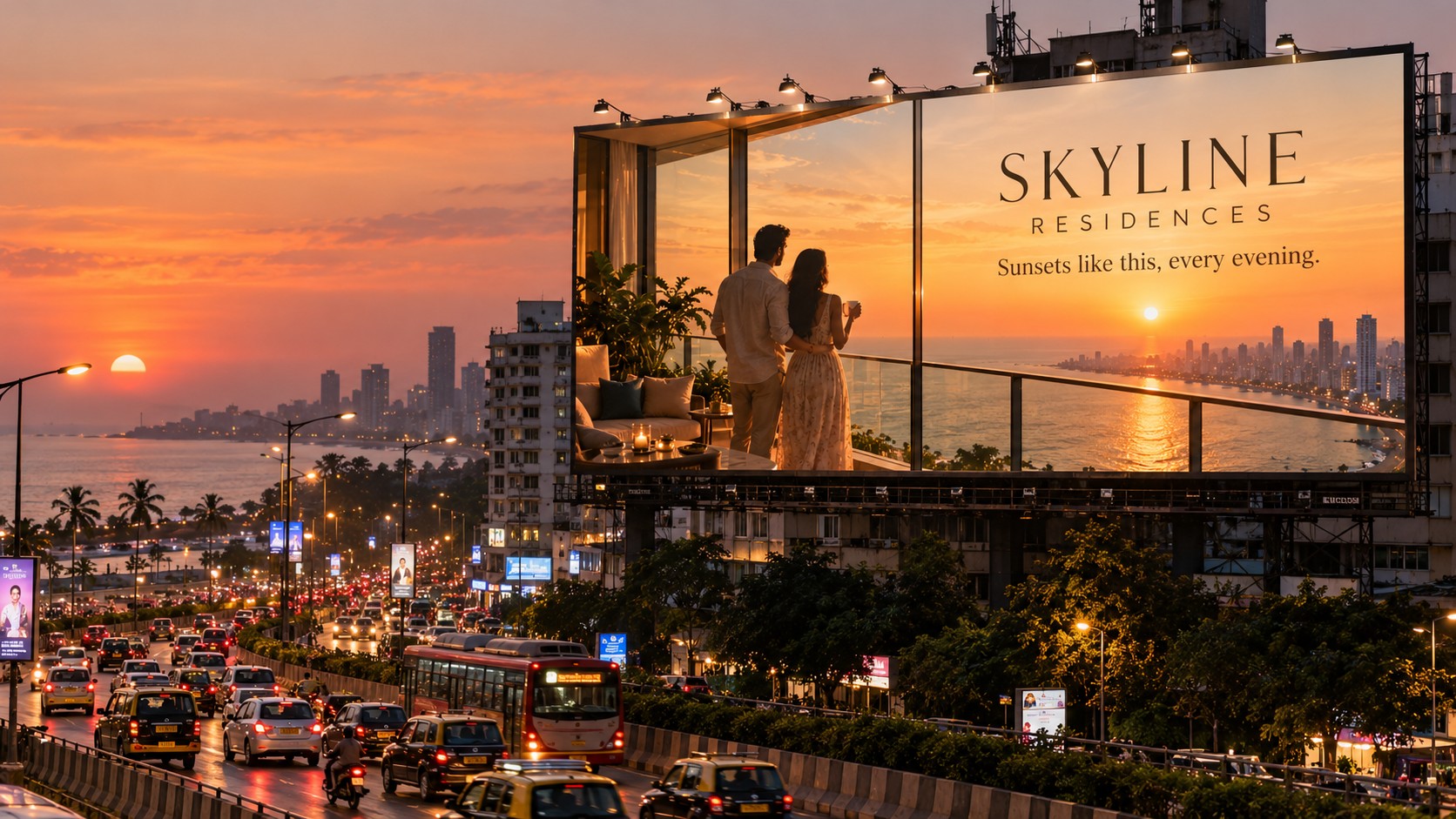 Skyline Residences outdoor billboard
